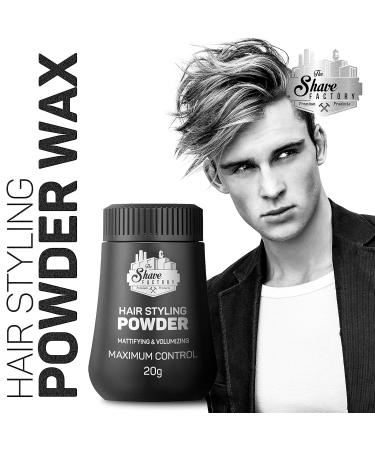 Shave Factory Volume Powder for Men - Long-Lasting Hair Styling | Mattifying & Volumizing Hair Powder | 60g Pack - Buy Online on SooperMarket.com