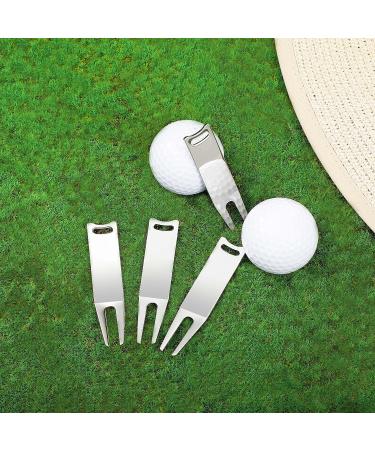 8 Pcs Metal Bending Golf Divot Repair Tool - Portable Green Divot Fork for Men and Women Golf Lovers | Fairway Repairing Silver - Buy Online on SooperMarket.com