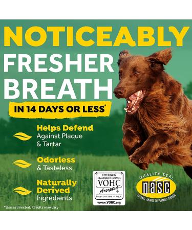 TropiClean Fresh Breath Oral Care Water Additive for Dogs - 33.8 fl oz - Dog Breath Freshener - Plaque & Tartar Defense - No Toothbrush Needed - Buy Online on SooperMarket.com