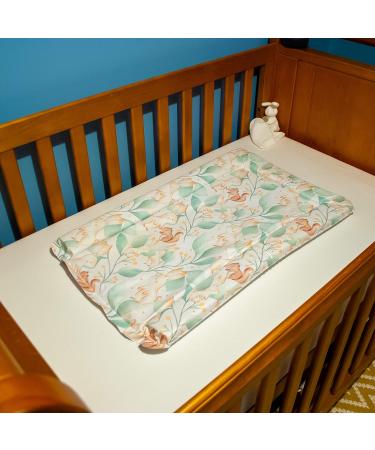 Callowesse Baby Changing Mat 79x47cm. Waterproof Wipe Clean Raised Edges Portable and Foldable Woodland Friends Design - Buy Online on SooperMarket.com
