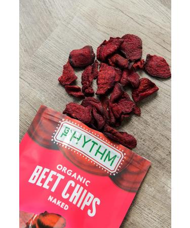 Rhythm Superfoods Beet Chips Organic Non GMO Vegan Gluten Free Snacks Naked 1.4oz (Pack of 4) - Buy Online on SooperMarket.com