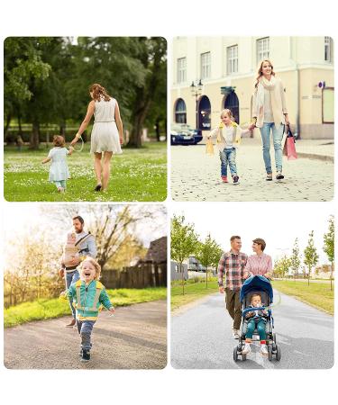 Toddler Safety Harness with Lock and Anti Lost Wrist Link, Reflective Tape Liner - Yellow Leash (6.5ft) - Buy Online on SooperMarket.com