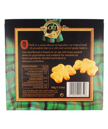 O'Neills Shamrock Shortbread Cookies - 5.6 Ounce (Pack of 1) | Authentic Irish Recipe - Buy Online on SooperMarket.com