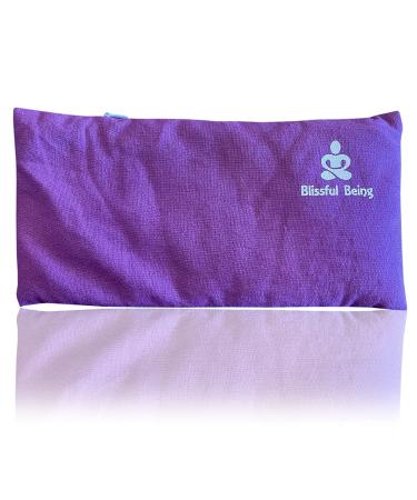 Blissful Being Lavender Eye Pillow - Weighted Eye Mask for Meditation and Yoga | Organic Cotton (Purple) - Buy Online on SooperMarket.com