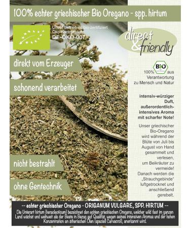 Real Greek Organic Oregano - Origanum vulgare ssp. Hirtum | Dried (500g) | Enjoy as Tea | International Shipping Available - Buy Online on SooperMarket.com