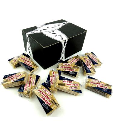 Loucks Sezme Sesame Snaps, 1.4 oz Packages in a BlackTie Box (Pack of 12)