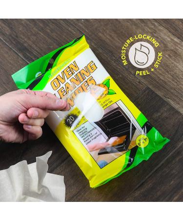 Degreasing Oven Cleaning Wipes - 20 Wipes | Powerful Grease Removal for Kitchen | International Shipping Available - Buy Online on SooperMarket.com