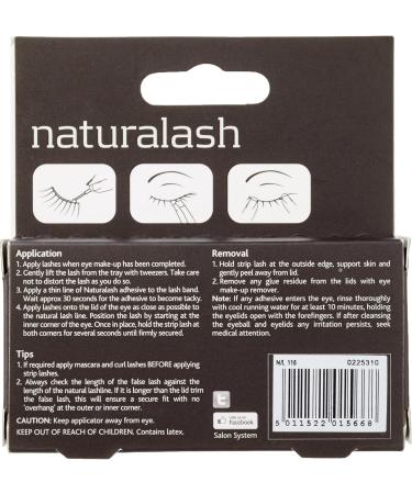 Salon System Naturalash Quick and Easy Re-Usable Black 116 Lashes - Buy Online on SooperMarket.com