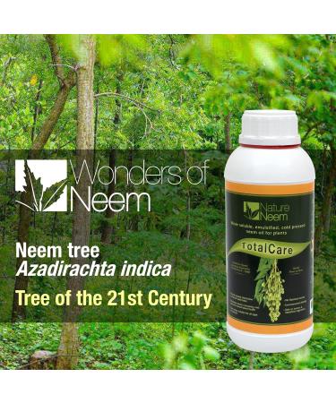 NatureNeem TotalCare Water soluble Neem oil - Cold Pressed - 1 Litre - 100% Natural Certified Organic - Buy Online on SooperMarket.com