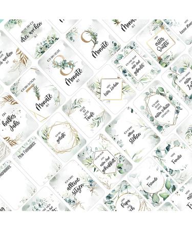 Marveligths 50 Milestone Cards - Perfect Baby Gift for Newborns | Unique Baby Art Cards & Pregnancy Gift Set - Buy Online on SooperMarket.com