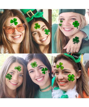 48 PCS FANRUI 3D Shamrock Temporary Tattoos - Saint Patrick's Day Party Favor for Kids & Adults - Lucky Green Four Leaf Clover Decals - Buy Online on SooperMarket.com