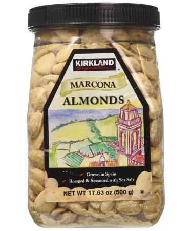Kirkland Marcona Almonds, Roasted and Seasoned with Sea Salt, 17.63 Ounce