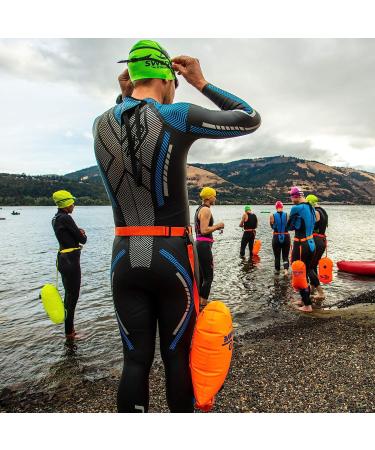 New Wave Swim Buoy - Light and Visible Float for Open Water Swimmers and Triathletes - Buy Online on SooperMarket.com