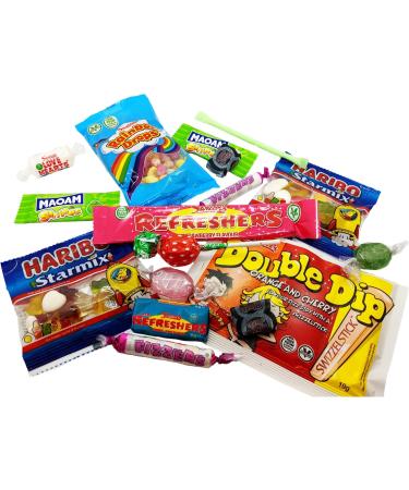 Retro Sweet Gift Box - A5 Letter Box free personalised label by Eventabox *SWEETS VARY* - Buy Online on SooperMarket.com