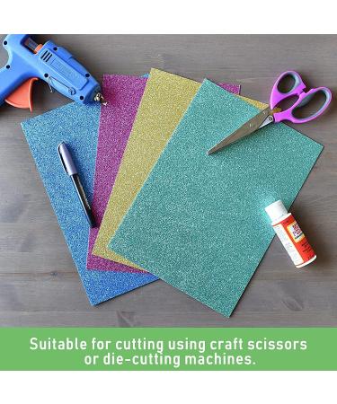 SANZIX Glitter Cardstock Paper - 40 Sheets, 20 Colors, 110lb, A4 Size - Perfect for Cricut, Scrapbooking, DIY Crafts & More! - Buy Online on SooperMarket.com