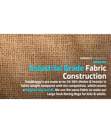 Burlap Sandbags 14 x 26 - 50lb Weight Capacity (5 Pack) | Flood Barrier, Tent Sandbags | Sandbaggy - Buy Online on SooperMarket.com