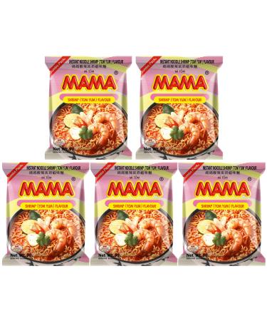 MAMA Instant Noodles Shrimp Tom Yum Flavour 90g Jumbo (Pack of 5)
