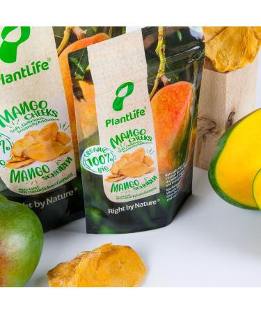 PlantLife Organic Dried Mango 600g Raw Sun-Dried Natural and Untreated Mango Slices - Buy Online on SooperMarket.com