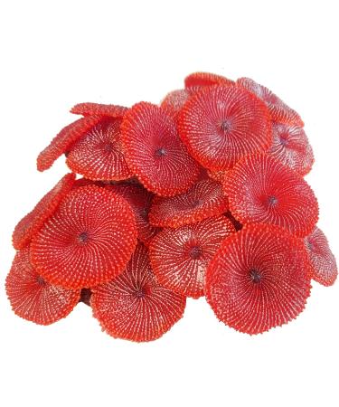 4-Piece Artificial Coral Ornaments for Aquariums - Red Underwater Plants | Perfect Fish Tank Decorations - Buy Online on SooperMarket.com