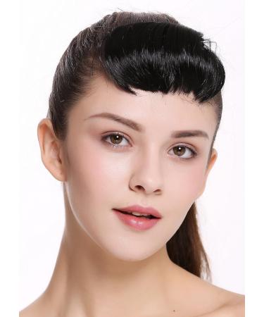 WIG ME UP TYP-760-1 Clip-In Micro Bangs - Short Straight Curved Black Hairpiece for Instant Style - Buy Online on SooperMarket.com