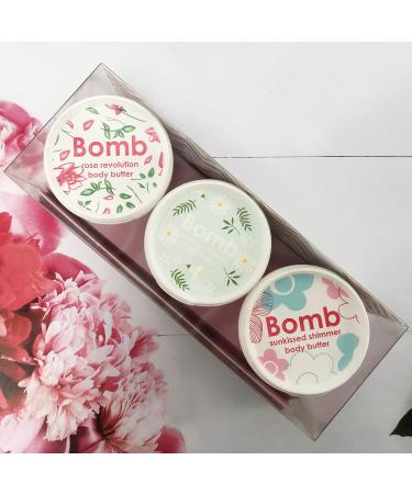 Bomb Cosmetics Butter Me Baby Handmade Bodycare Gift Pack - 3 x 110ml | Nourishing Skincare for All Skin Types | Ideal Gift for Her - Buy Online on SooperMarket.com