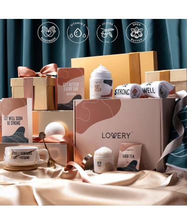 Get Well Soon Care Package for Women - 13pc Sympathy Spa Kit Gift Basket with Throw Blanket and Diary - Self Care Gifts for Women - Buy Online on SooperMarket.com