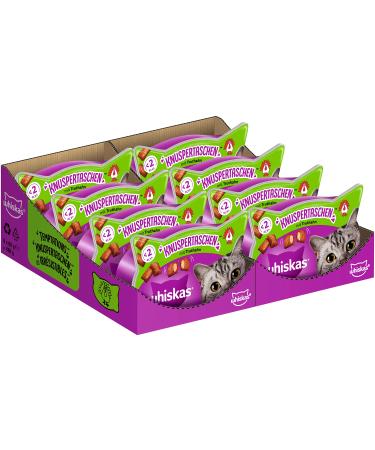 Whiskas crispy bags cat snacks with turkey 8x60g (8 packs) - different product packaging available turkey 480 g (1 Pack)