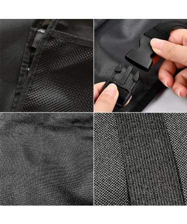 Funmo 2 Pcs Waterproof Car Seat Organiser with 2 Pockets - Kids Back Seat Protector & Storage for Rear Seat - Anti-Kick Design - Black - Buy Online on SooperMarket.com