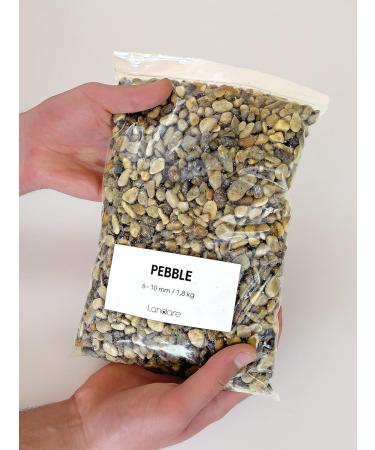 Landare Pebble Stones 1.8kg - Decorative Stones for Vases & Garden | Small Gravel (6-10mm) - Perfect for Home Decoration - Buy Online on SooperMarket.com