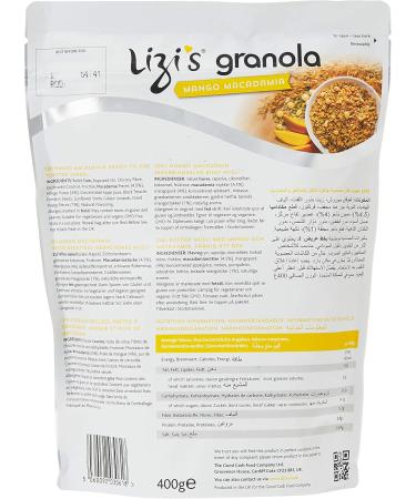 Lizi's Mango Macadamia Granola 400 g - Buy Online on SooperMarket.com