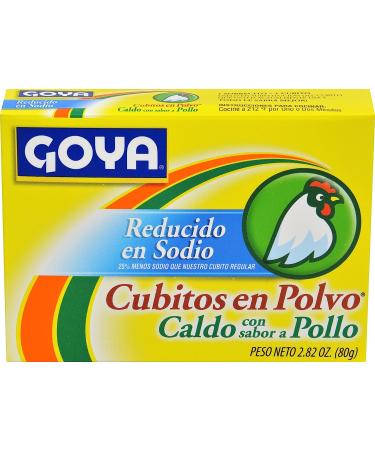 Goya Foods Reduced Sodium Chicken Bouillon 2.82 Ounce - Authentic Flavor - Buy Online on SooperMarket.com