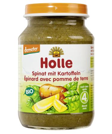 Holle Organic Spinach with Potatoes pack of 6 (6 x 190 g)