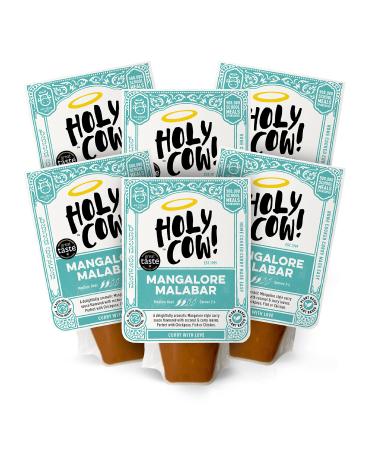 Holy Cow! Indian Curry Sauces : Mangalore Malabar Sauce Curry Kit (6 x 250g) Gluten Free Vegan Curry Recipe Indian Takeaway Meal Kit Cooking Sauce Made with Authentic Curry Paste. Curry Gift Set