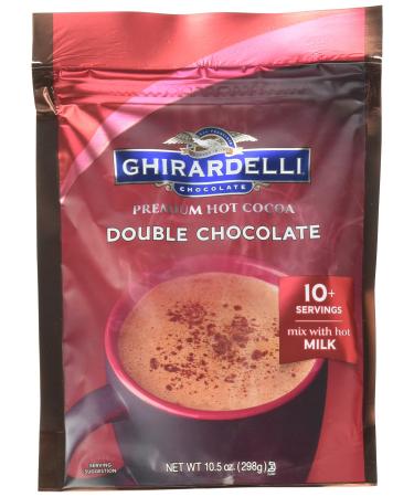Ghirardelli Double Chocolate Premium Hot Cocoa, 10.5 Ounce -- 6 per case. Double Chocolate 10.5 Ounce (Pack of 6)