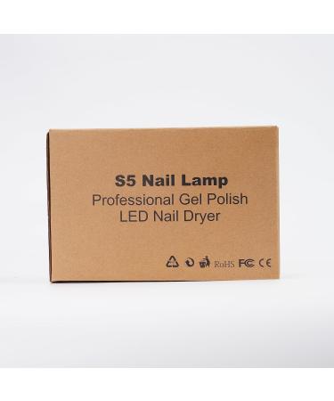 54W UV LED Nail Lamp for Gel Nail Curing | 3 Timers, LCD Display, Smart Sensor | USB Plug | Fingernail & Toenail Dryer (White) - Buy Online on SooperMarket.com