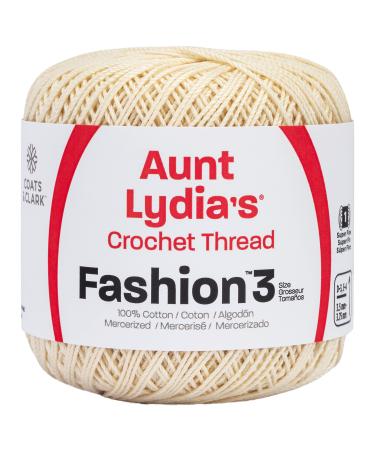 Coats Crochet Fashion Crochet Thread  3  Bridal White