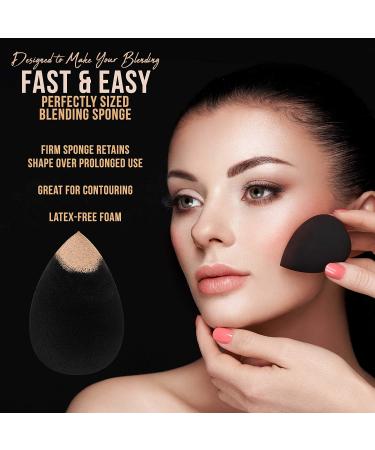Belloccio Beauty Makeup Sponge - Egg Shaped Blender for Flawless Foundation Concealer & Blush Application - Perfect for Face Cheeks & Eyes - International Shipping Available - Buy Online on SooperMarket.com