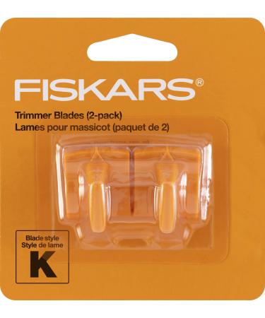Fiskars 177500-1001 Fiskars Reinforced Trimmer Blades (2 Pack) Packaging May Vary Orange