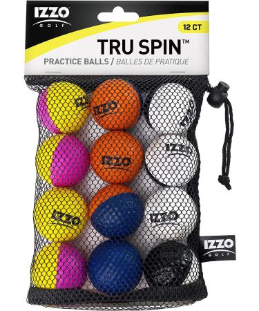 Izzo Golf Tru Spin Foam Practice Balls - Shagger/Practice Set Available | Practice Balls Only - Buy Online on SooperMarket.com