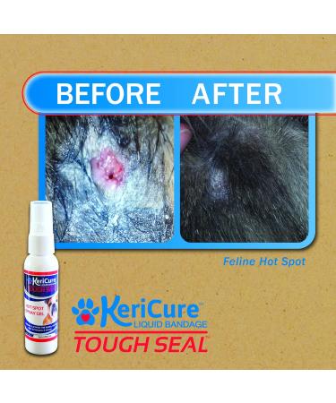 KeriCure Tough Seal Liquid Bandage and Hot Spot Spray Combo 2 Pack Small Animal Dog Cat Pet Spray on Liquid Bandage and Soothing Hot Spot Gel Spray Each 2oz Spray Bottles Soothe Protect & Heal - Buy Online on SooperMarket.com