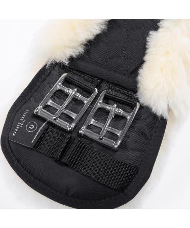 Werner Horse Anatomical Dressage Moon Belt Saddle Strap - Christ Lamb Fur 65cm Black-Nature - Buy Online on SooperMarket.com