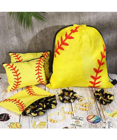 148 Pcs Softball Gifts for Girls - Party Favors Set with Drawstring Backpack, Cosmetic Bag, Scrunchies, Hair Bracelets, Stickers - Perfect for Softball Birthday Decorations - Buy Online on SooperMarket.com