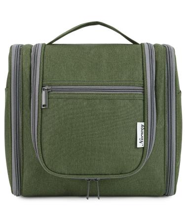 Travel Hanging Toiletry Wash Bag Makeup Cosmetic Organizer for Women Girls Kids (Army Green (Large))