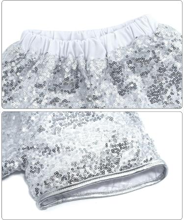Happy Cherry Girls Sequin Sparkle Hip Hop Dance Outfit - Silver, 6-7 Years - Buy Online on SooperMarket.com