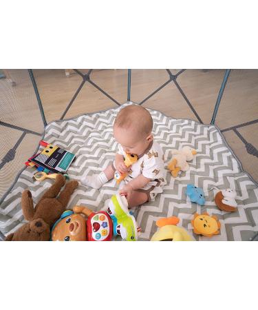 Minnebaby Hexagon Playpen Mat - Compatible with hiccapop & Regalo Playards | Non-Slip & Portable Pad for Comfortable Playtime - Buy Online on SooperMarket.com