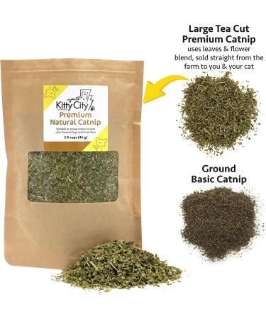 Kitty City Premium Natural Catnip - Catnip Bag for Cats | 100% Organic Catnip - Buy Online on SooperMarket.com