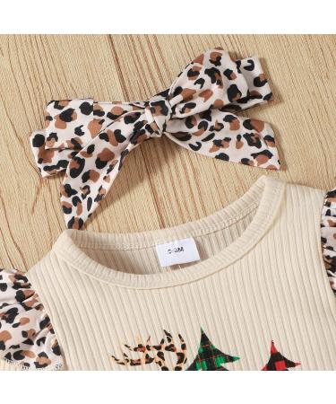 Loalirando Baby Christmas Romper Jumpsuit 9-12 Months - My First Xmas Outfit - Beige Tree Design - Buy Online on SooperMarket.com