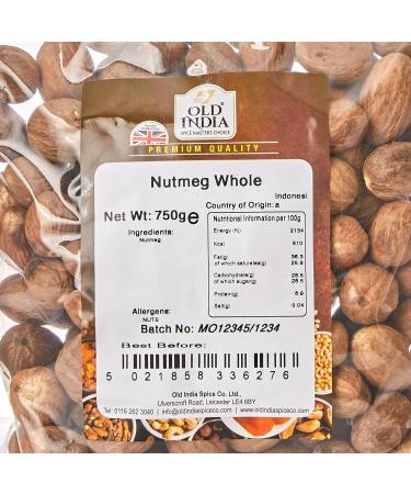 Old India Nutmeg Whole 750g - Premium Quality Spice for Culinary Delights - Buy Online on SooperMarket.com