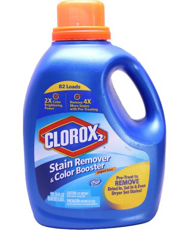 Clorox 078433444265 2 Stain Fighter & Color Booster-Original Scent, 112.75 FL OZ, (Pack of 1), Blue, 112 112.75 Fl Oz (Pack of 1)