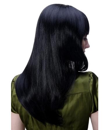 Buy WIG ME UP 3114-2 Black Gothic Wig with Cute Cheeky Bangs - Long & Stylish International Shipping Available - Buy Online on SooperMarket.com